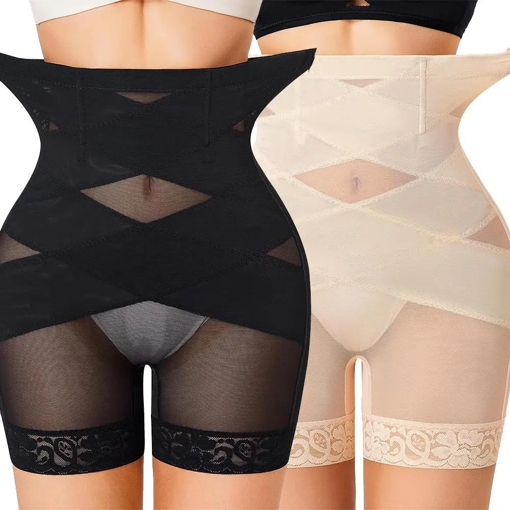 High-Waisted Shapewear Pants Net Lace Breathable Fitness Yoga Pants Push  Leggings Transformational Body Shaper Womenswear Workout Compression