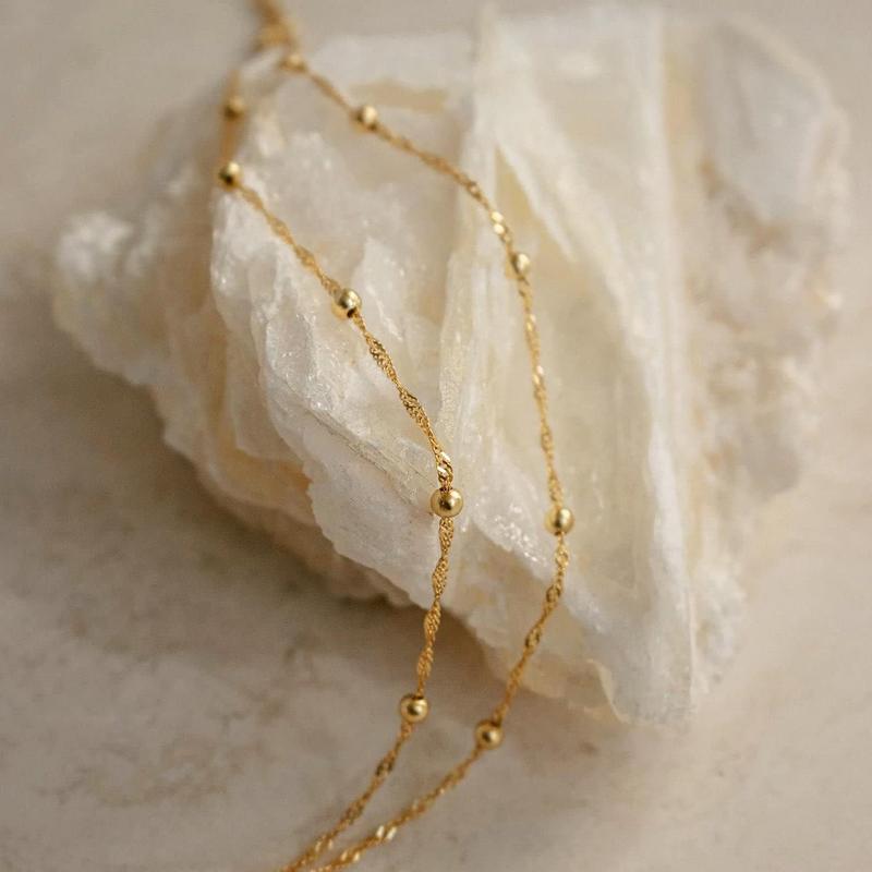 Tewiky Dainty Layered Ankle Bracelets For Women Waterproof Link Chain Anklets Non Tarnish Set Pack Summer Beach Jewelry Gift For Women Teen For Fashion For dealsforyoudays