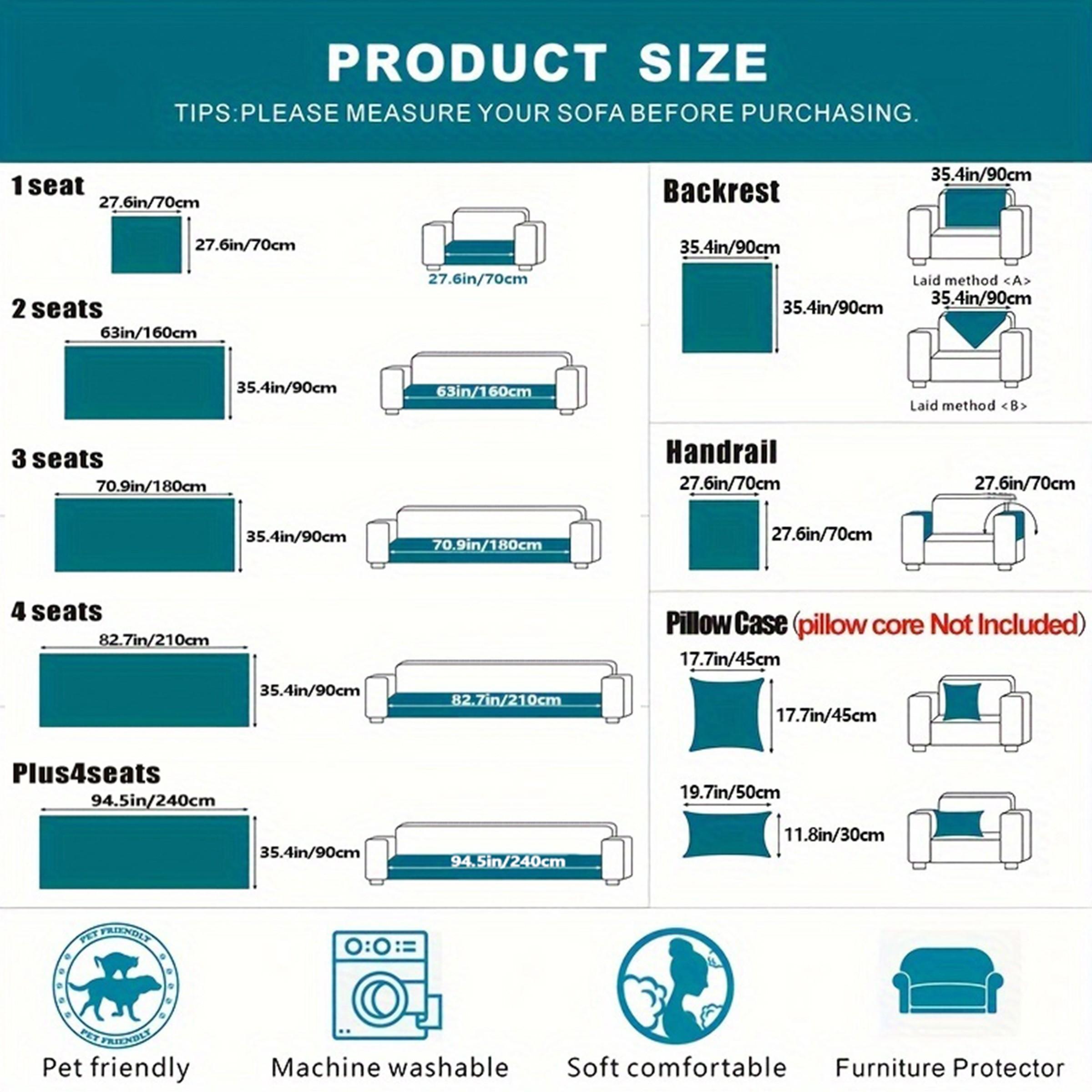 Modern Soft Chenille Sofa Protector, Scratch-Resistant, Non-Slip, Fits All Sofas, Pet-Friendly, Durable, Home Decor Essential