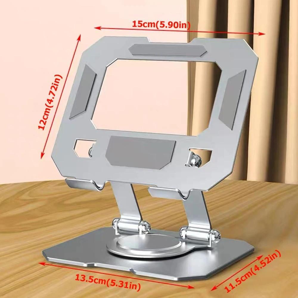 360 Degree Metal Desktop Stand, Laptop Stand, Computer Stand, Foldable and Adjustable Ergonomic Design, Durable Aluminum Alloy Structure, Ideal for Office Use
