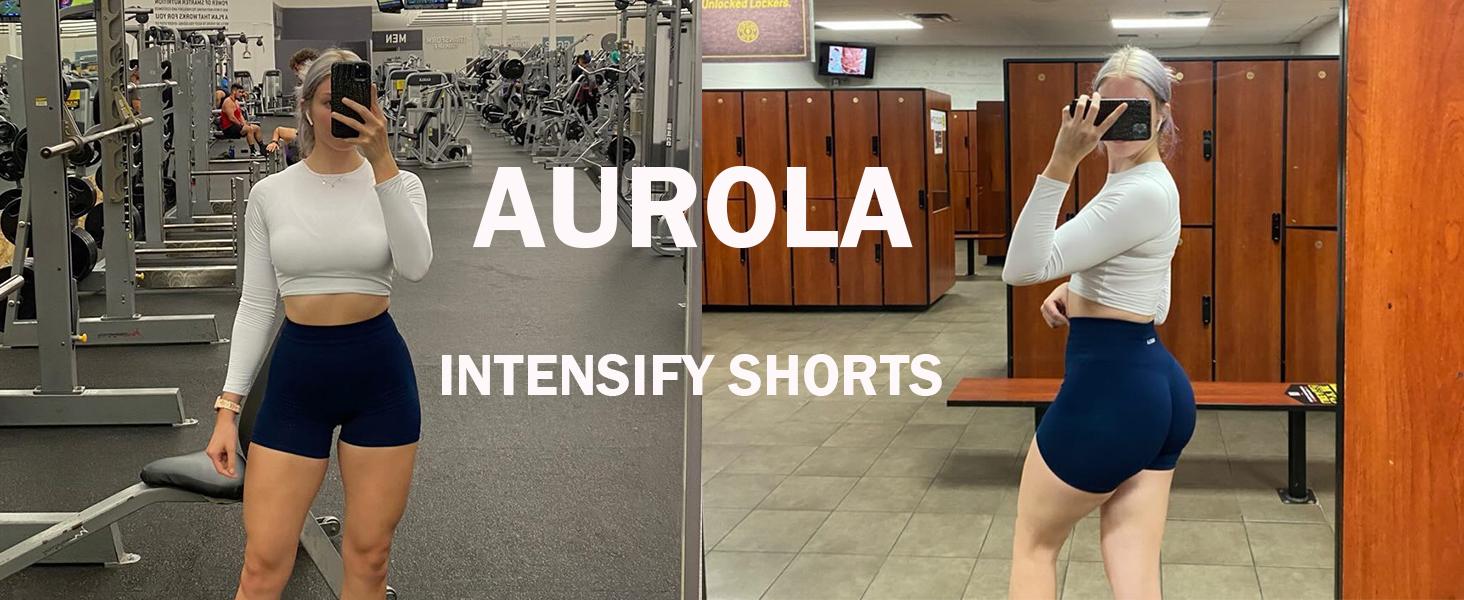 AUROLA Intensify Workout Shorts for Women Seamless Scrunch Short Gym Yoga Running Sport Active Exercise Fitness Shorts 5'' SpringStatements AUROLA Intensify Workout Shorts for Women Seamless Scrunch Short Gym Yoga Running Sport Active Exercise Fitness Shorts 5'' SpringStatements