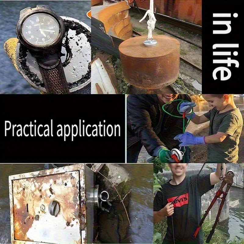 Retractable Magnetic Fishing Kit| 1000cm Long Rope| Suitable for River Fishing/Suspended and Fixed/Heavy Retrieval| 393.7-inch Load-Bearing Rope| Industrial-Grade Magnetic Design, Retractable Magnetic Fishing Kit