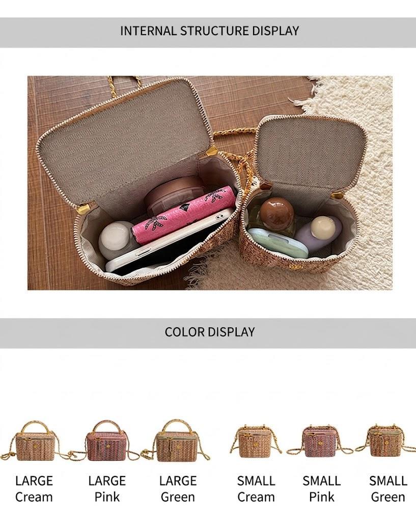 Korean Style Tweed Box Crossbody Bag | Elegant Light Luxury Shoulder Purse | Versatile Chic Handbag for Women
