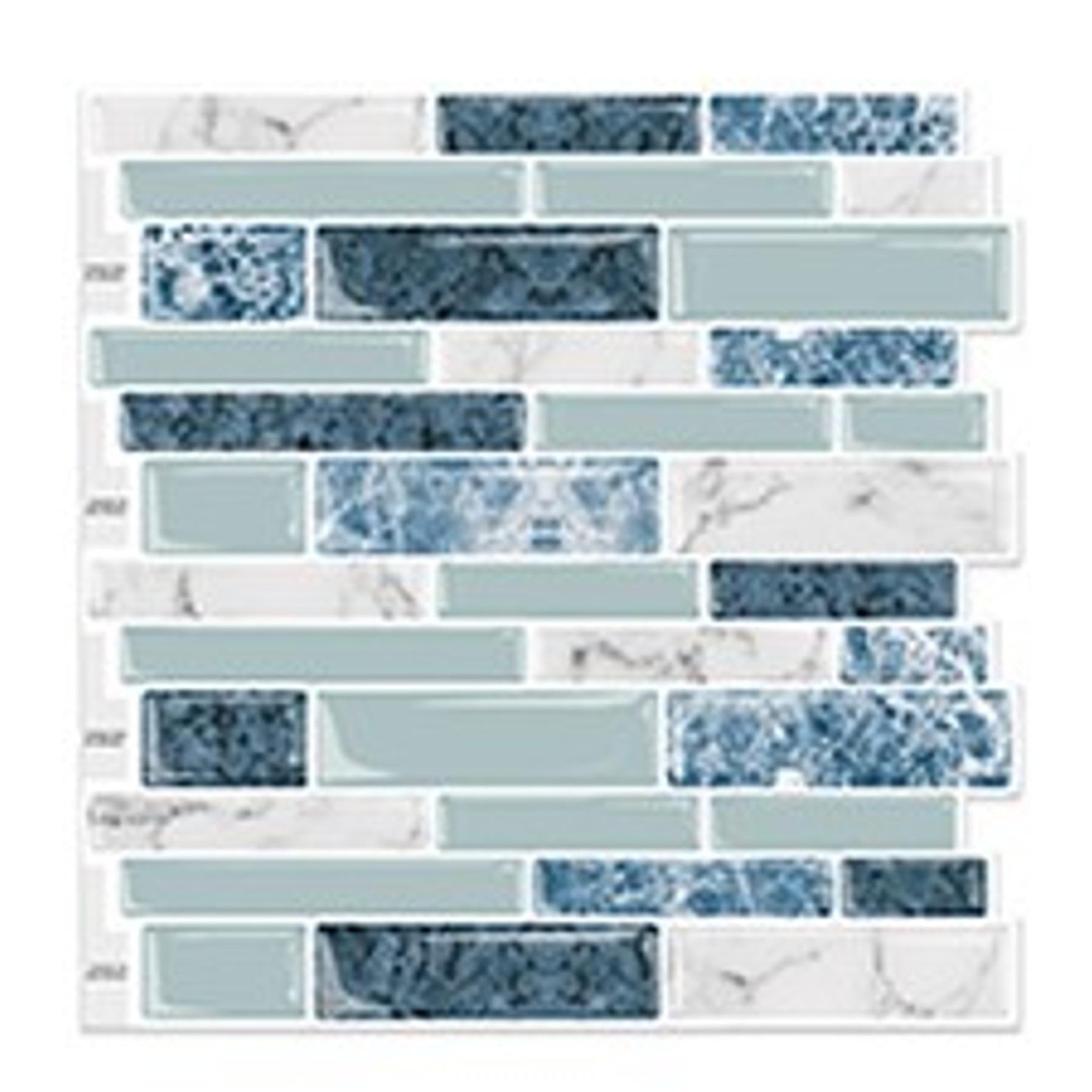 20 Sheet Peel and Stick Wall Tile Kitchen Backsplash Self Adhesive | Distressed,PVC,Rustic,Faux Wood, Country,Farmhouse,13.5" x 11.4"