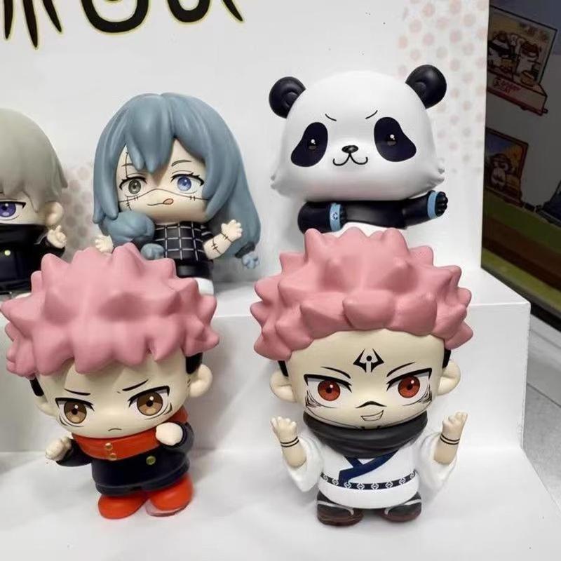 Jujutsu Kaisen Season 2 Q Version Collectible Figures, Tiger Staff Gojo Satoru Collectible Toy, Anime Figurine Gift, Daily Use Decor