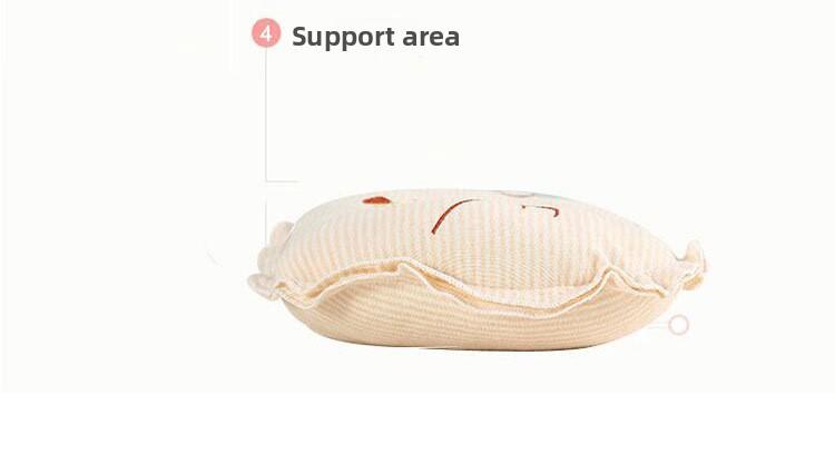 Soft Organic Cotton Baby Pillow for Newborn Comfort