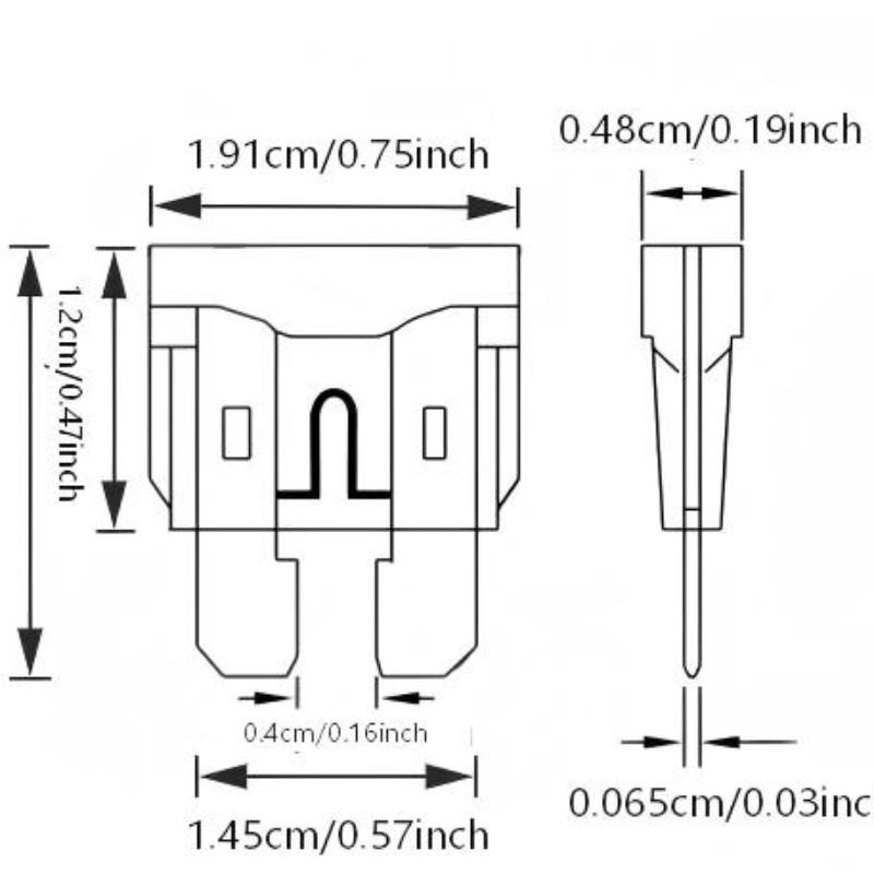 (10 Pack) Atc/ato Standard Blade Fuses, Nickel Plated, 12 Amp Specifications Available, Suitable for Cars, Trucks, Boats, Motorcycles, Suvs