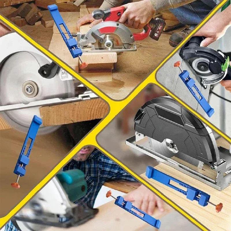High-quality Adjustable Cutting Machine Base Guide Rail ABS Circular Saw Milling Positioning Clamps Lock The Cutter Base