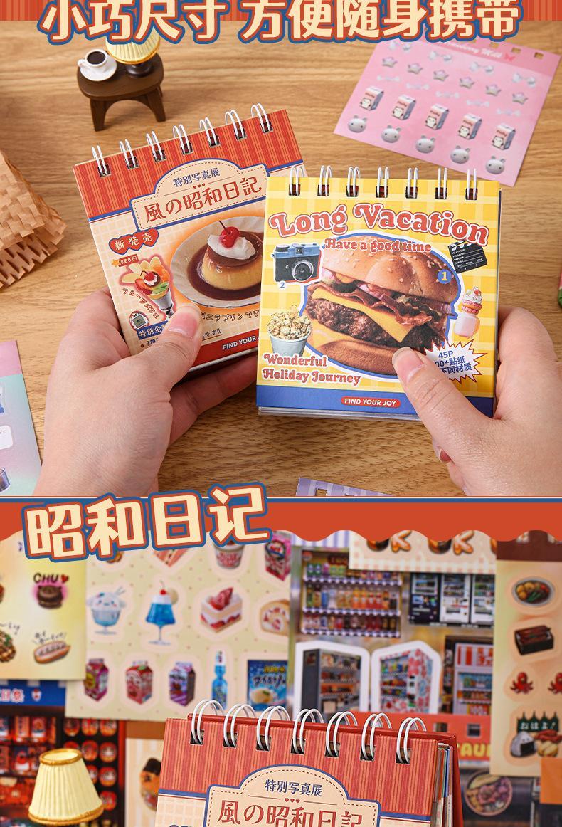 45Pcs Japanese Sticker Book DIY Journal Scrapbooking Decor Material Stickers Aesthetic Kawaii Stationery Gift