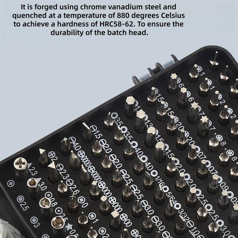 115pcs Multi-Function Screwdriver Set, Home Use Phone Computer Repair Tool Kit, Professional Disassembly Screwdrivers, Magnetic Precision Screwdriver