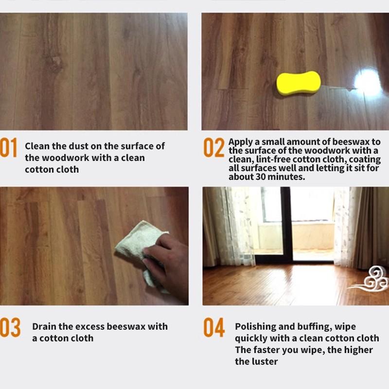 Jstree Real Wood Floor Care Wax, 100g Polishing & Protection, Enhances Shine, Ideal for Wooden Boards Maintenance