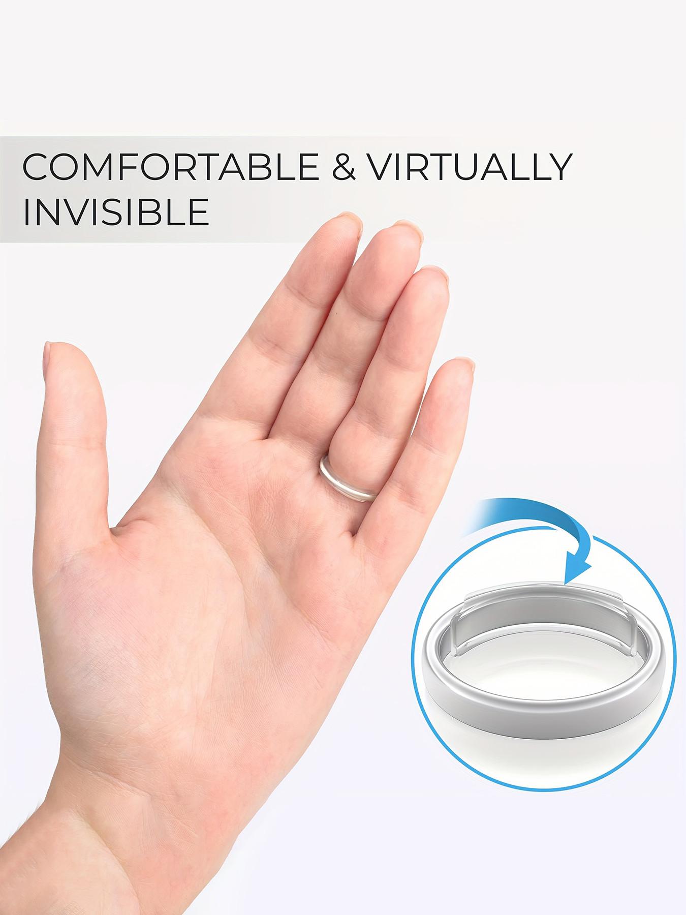 8-Piece Adjustable Ring Sizer Set, Non-Slip Comfort Fit, Multiple Sizes for Loose Rings, Portable Jewelry Sizer, Fits All Finger Sizes