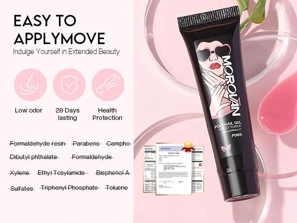 Poly Gel Nail Kit for Beginners: 15 Colors with UV Lamp for Starters with Everything DIY Art Design at Home Christmas Gift for Women Girls