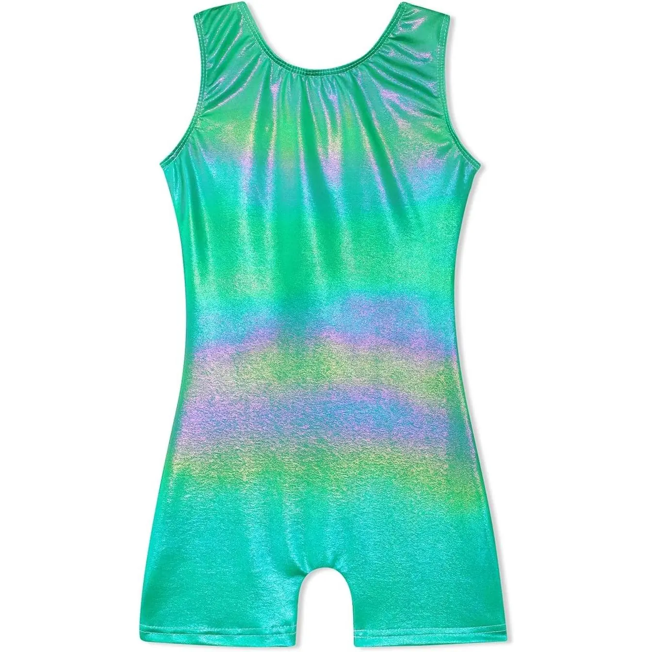 Gymnastics Leotards with Shorts for Girls Toddlers Kids Biketard Tumbling Outfits Sparkle Unicorn Leopard Galaxy