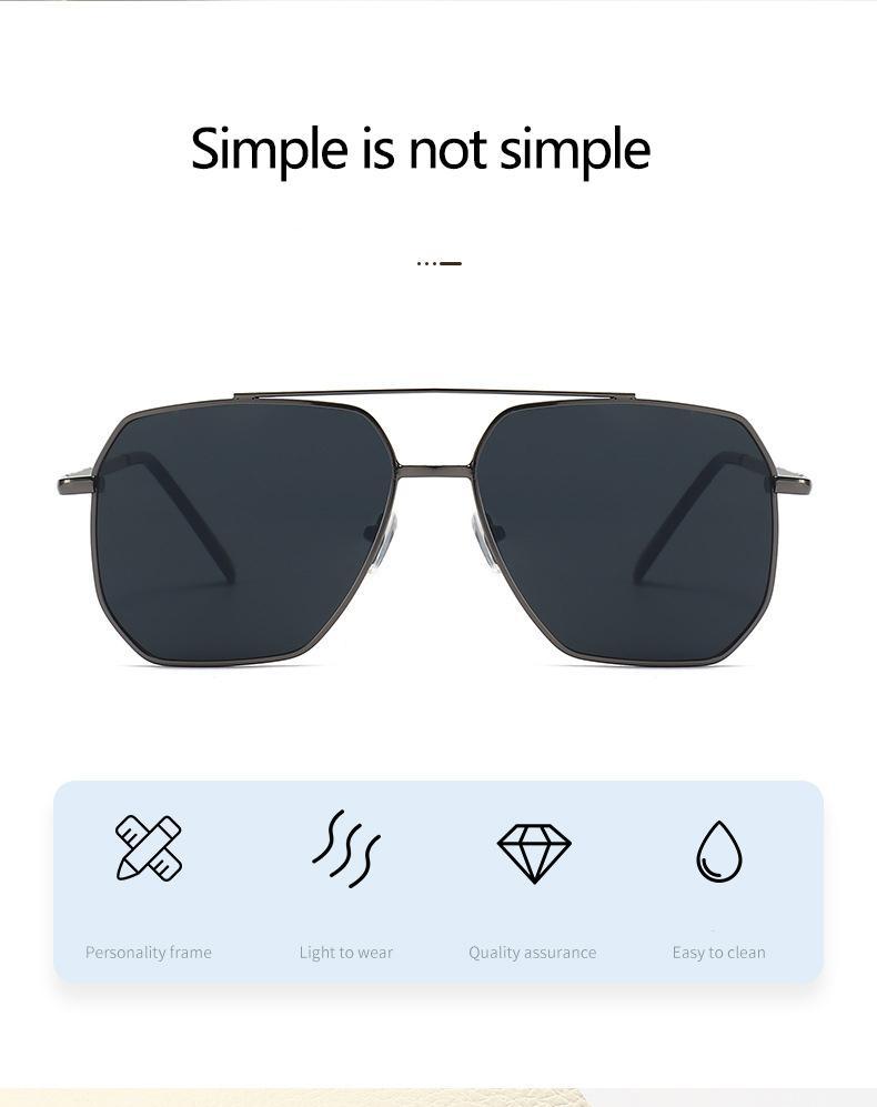 New Classic Pilot Sunglasses for Men & Women, UV400 Protection Metal Frame Mirror Lens Fashion Shades, Ideal for Driving Fishing Business Daily Leisure Summer Vibes