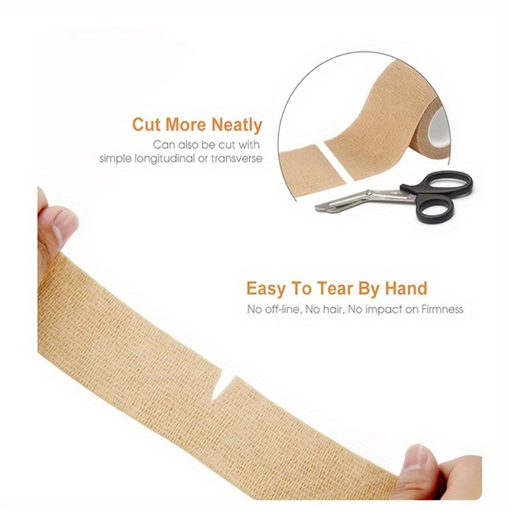 1pcs 5cm Wide 4.5m Long Finger Bandage, Self-Adhesive Elastic Breathable Sports Wrap, Athletic Support Tape for Active Use