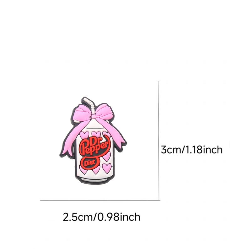 13-Piece Dr Pepper Drinks Series Shoe Accessories Set, Shoe Charms For Clogs Shoe Decoration Premium Quality Popular Shoe Accessories for Great Gift