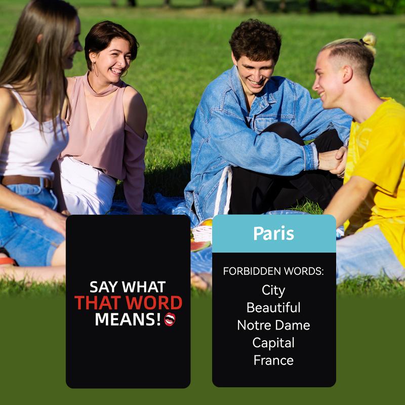 New 50-card adjective board game toy card party gathering multiplayer interactive card toy for couple adults