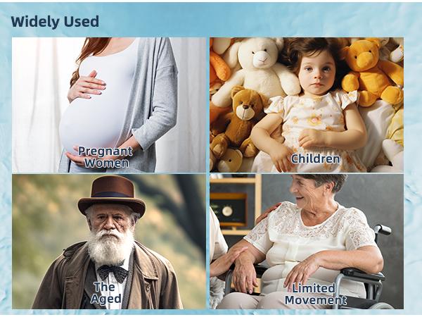 Hibbent Bidet Attachment for Toilet with Self Cleaning Dual Nozzle, Hot and Cold Water Spray Non-Electric Mechanical Toilet Seat Bidet for Rear or Female Washing Sanitizing, Blue