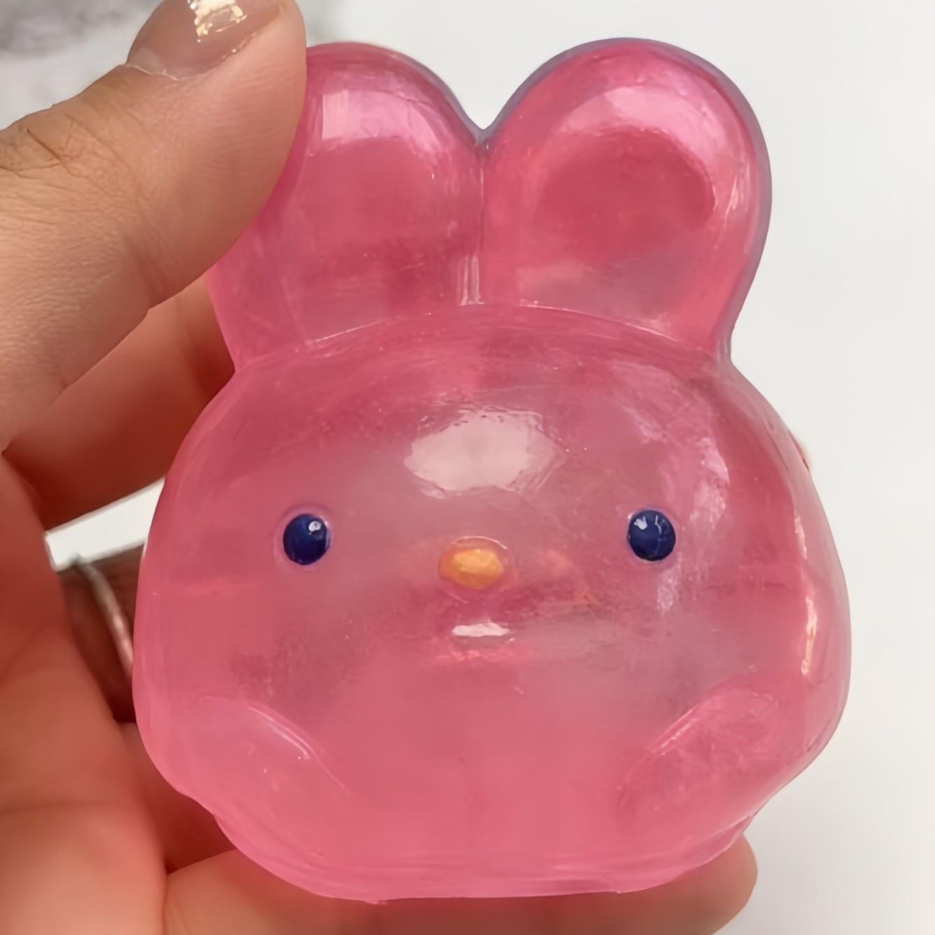 Stress Relief Realistic Rabbit Squeeze Toy, Educational Stress Reliever, Soft Plush Bunny, Perfect for Anxiety Reduction, Kids & Adults