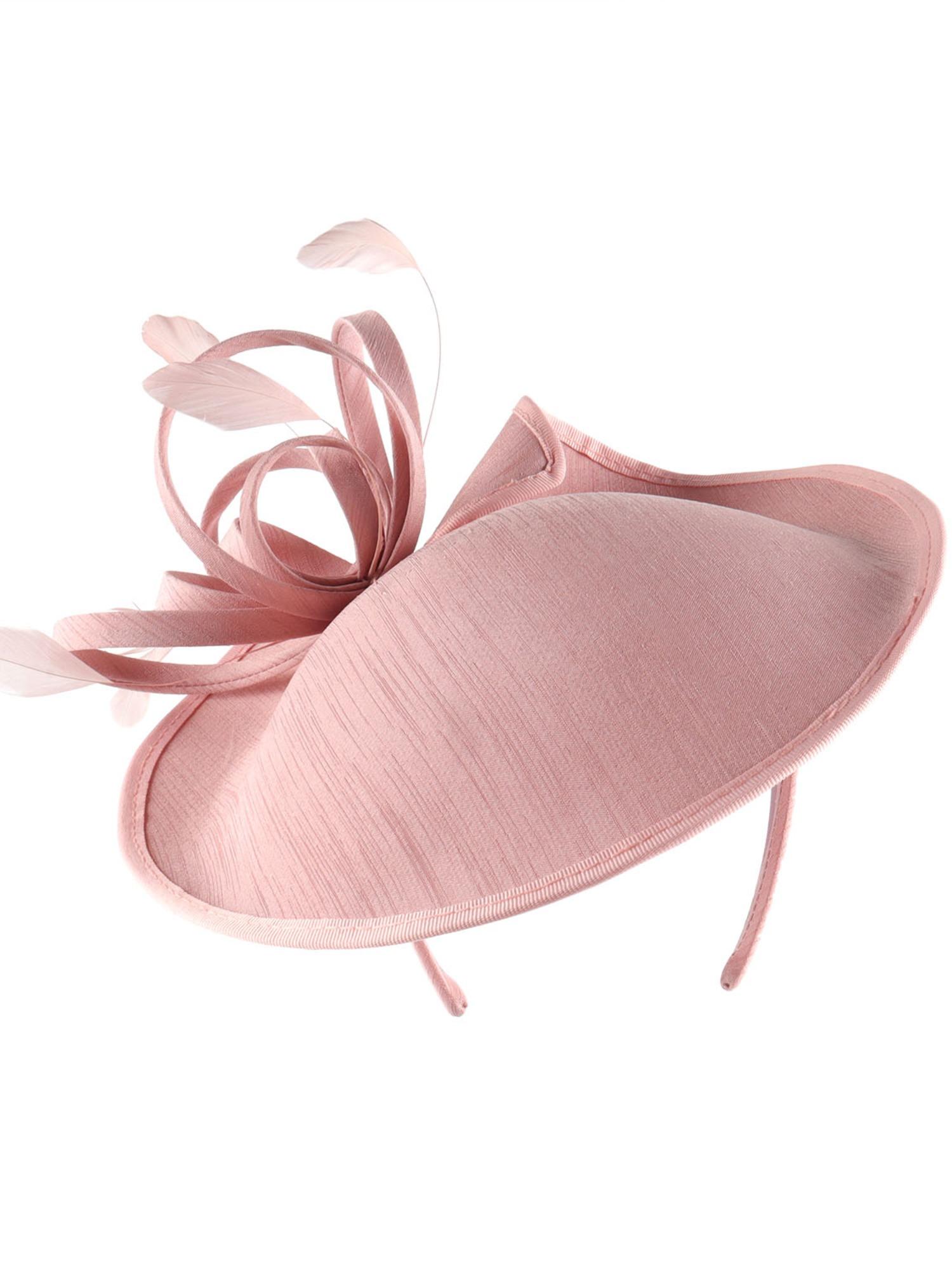 1PCS Women's Mesh Fascinator Hat with Wave Dot Decoration, Floral Feather Hair Accessory, Wedding Cocktail Party Headwear