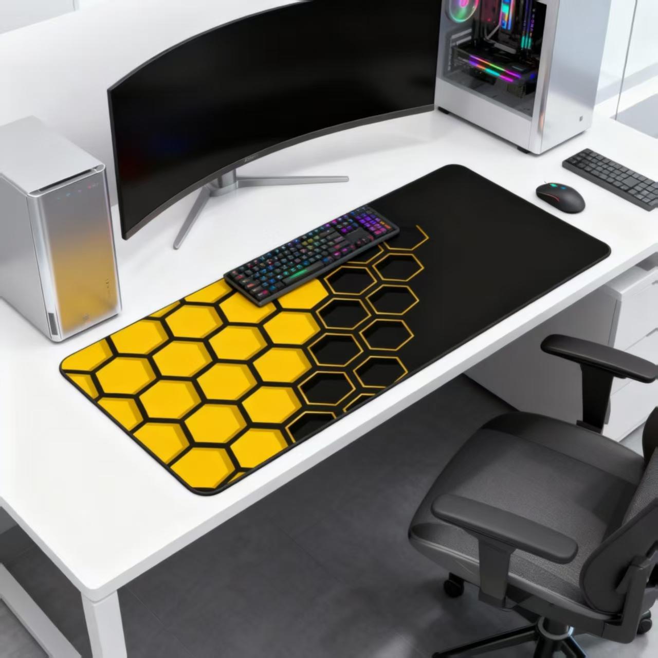 Hexagon Mouse Pad Mat Table Top Hanging Art Mtg Game Mat, Non-Slip Easy Clean Dual Edge Stitched Gaming Playmat for Magic Party Picnic Hexagon Mouse Pad Mat Table Top Hanging Art Mtg Game Mat, Non-Slip Easy Clean Dual Edge Stitched Gaming Playmat for Magic Party Picnic