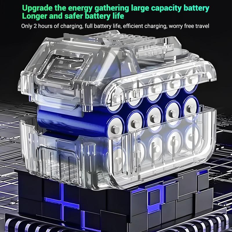 BRPOM Car Vacuum Portable Cordless, 25000PA High Power Suction & Blower, Wireless Handheld Vacuum Cleaner for Car, Home, Office, Pet