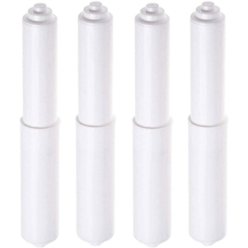 1pc Toilet Paper Holder Roller Replacement Plastic Spring Loaded Retractable Plastic Toilet Tissue Roll Holder Paper Holder Insert