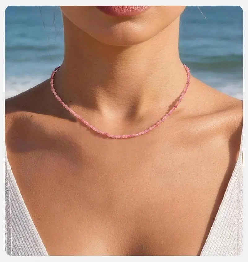Vnox Women's Handmade Colorful Beads Choker Necklace - Hypoallergenic, Lead-Free Natural Stone Gem Neckpiece for Women, Halloween, Prom, Party, Waterproof Summer Beach Jewelry (Adds School, Christmas; Trims Redundancies, Fixes Structure) Vnox Women's Handmade Colorful Beads Choker Necklace - Hypoallergenic, Lead-Free Natural Stone Gem Neckpiece for Women, Halloween, Prom, Party, Waterproof Summer Beach Jewelry (Adds School, Christmas; Trims Redundancies, Fixes Structure)