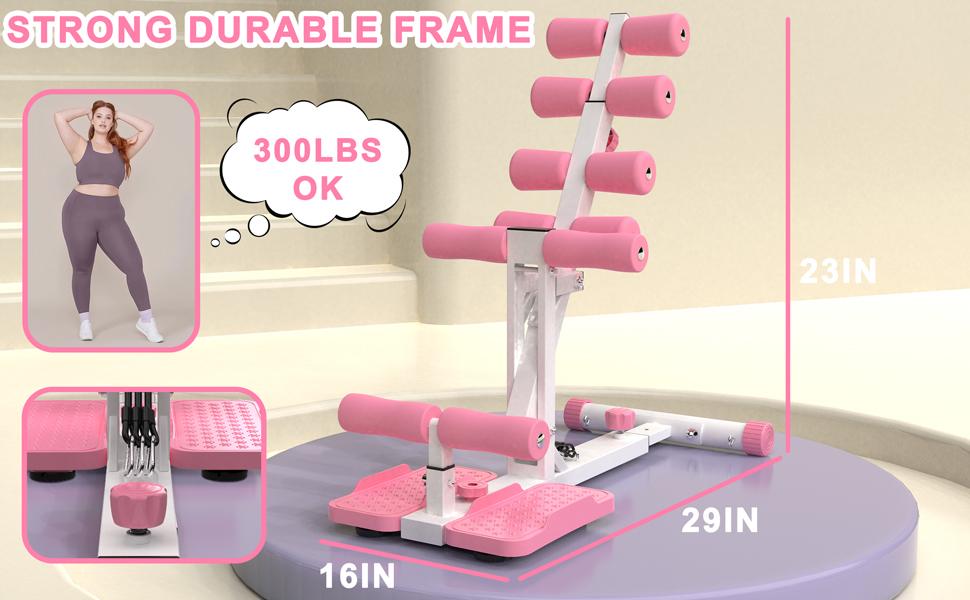 Deep Squat Machine, Glutes Trainer Machine, Core & Leg Exercise, Push Up Workout Equipment at Home Gym