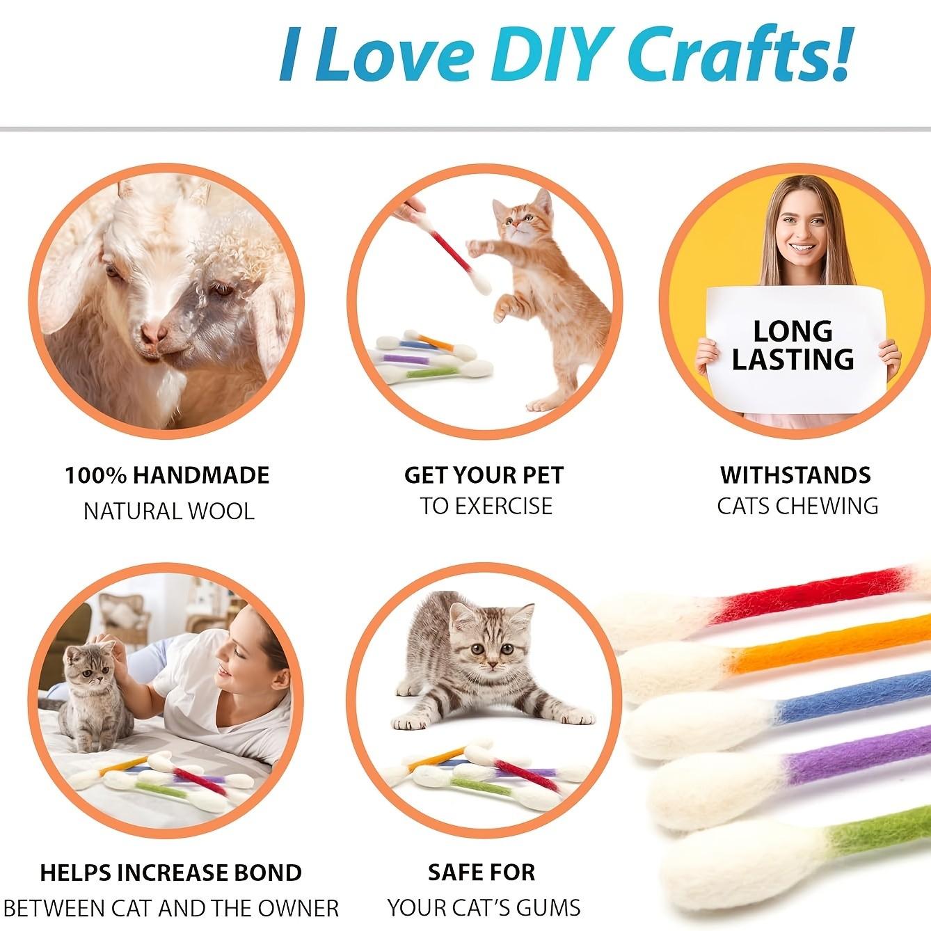 3-In-1 Large Cat Toy Stick, Interactive Cat Play Toy, Durable Chewable Pet Entertainment Stick, Ideal for Cat Training and Boredom Relief, Interactive Kitten Wand