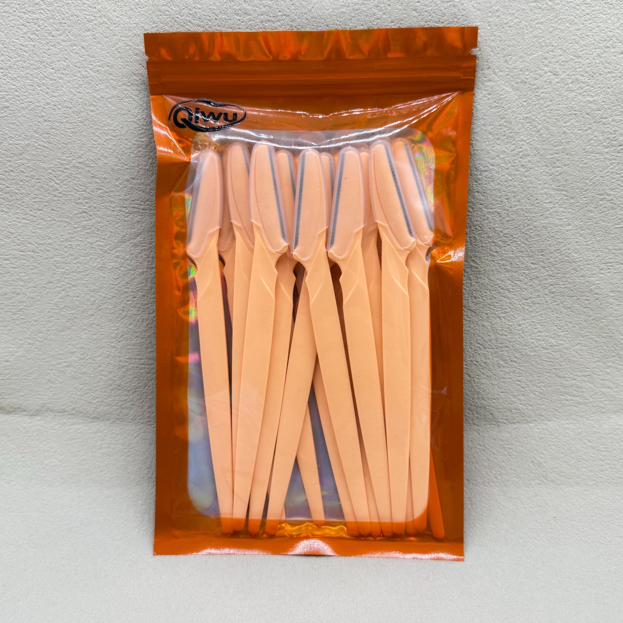 12-Piece Eyebrow Trimmer Set, Safe Packaging with Blade Protection Caps, Portable Facial Hair Removal Tool for Women, Beauty Essentials