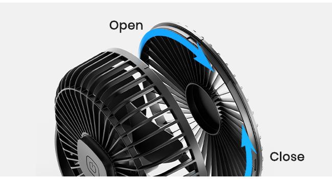 5.5in Compact Plastic Rotating Tabletop Fan for Indoor Recreation, USB-Powered with 3 Speeds, Rotatable Adjustable Head, Easy-Remove Washable Cover for Easy Blade Clean, Small Footprint Space-Saving Design, Desktop Cooling Fan, Usb Port