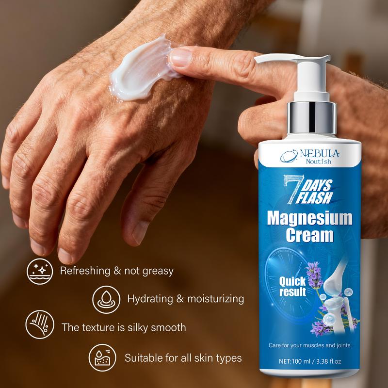 100ML Seven-Day Magnesium Body Lotion, Core Magnesium with Multi-Moisture Plant Extracts, Deep Hydration Lock Moisture, Lightweight Non-Sticky