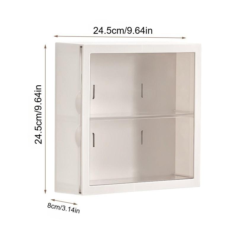 Wall-hung blind box storage display rack multi-layer doll dust-proof hand-held display cabinet