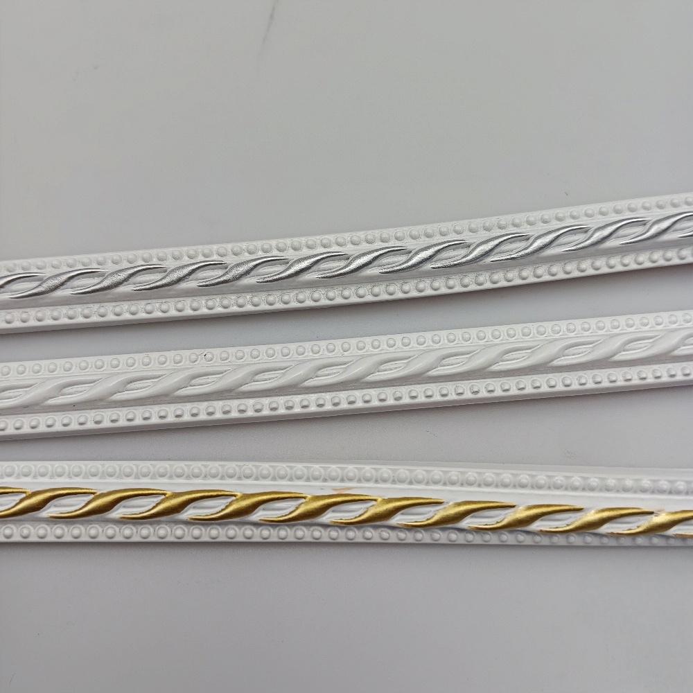 1 Meter/39.37 Inch Flexible Molded Decorative Wall Decoration, Self-adhesive Decorative Strip, Vinyl Frame Decorative Line, Peel and Paste Molded Ceiling Decoration, Suitable for Home Decoration