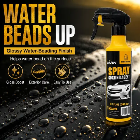 NUAN Nano Automobile Coating Agent - Quick Acting Car Coating Spray, Durable Hydrophobic Paint Shield, Fades Prevention, Car Washing & Maintenance, MY0522