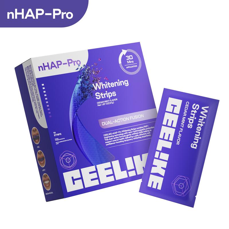（Ceelike） 7-Day Teeth Strips | Removes Stains & Protects Enamel | Enhances Natural Shine |Balances Oral Health