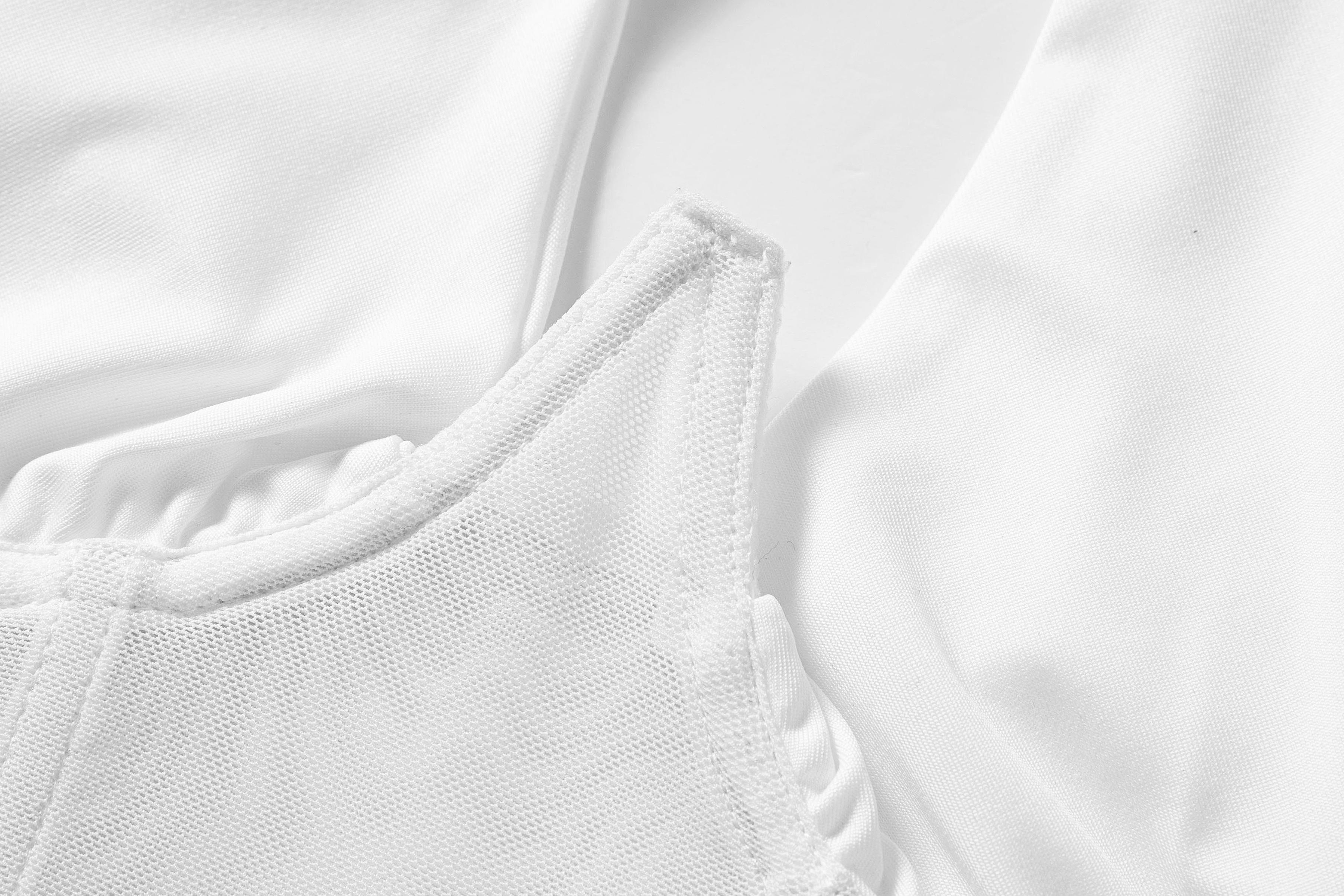 Women's Viral Bodysuit Bodysuits, Underwear Womenswear, Crossover Neckline Mesh Sleeveless Skinny, Soft Comfortable Stretchy Fabric, Party Vacation Casual Beach Fashion Item Thanksgiving Gift Christmas Gift