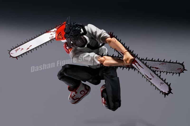 Shf Chainsaw Man Action Figure Denji Figurine PVC Movable Ko Collection Doll Anime 15cm Chainsaw Demon Figures Model Toys Gifts