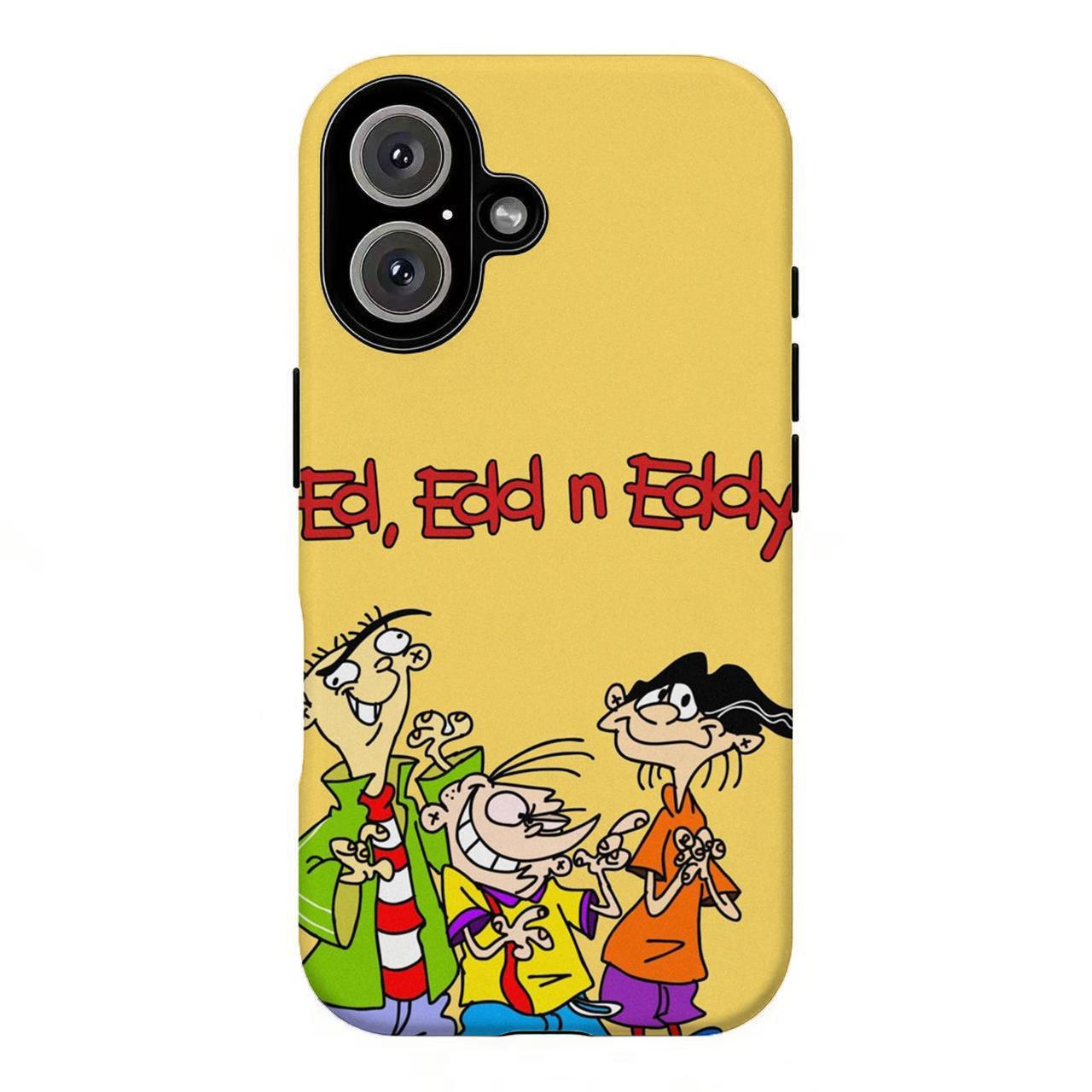 FL-Ed Edd n 3ddy 90s Cartoon Phone Case,Retro Nostalgic Aesthetic Cover For iPhone 11 12 13 14 15 16 17 Air Pro Max for Samsung S26 S25 S24 S23 S22 S21 Case,Gift for her/him/fans