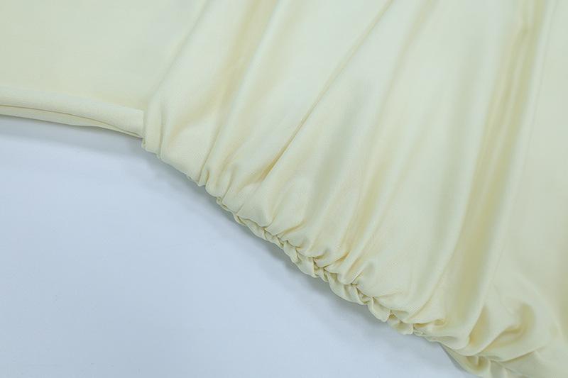 Women's 2026 Spring Summer Sleeveless Solid Color Cinched Waist Flared Formal Dress, European American Elegant Cocktail Party Evening Dress