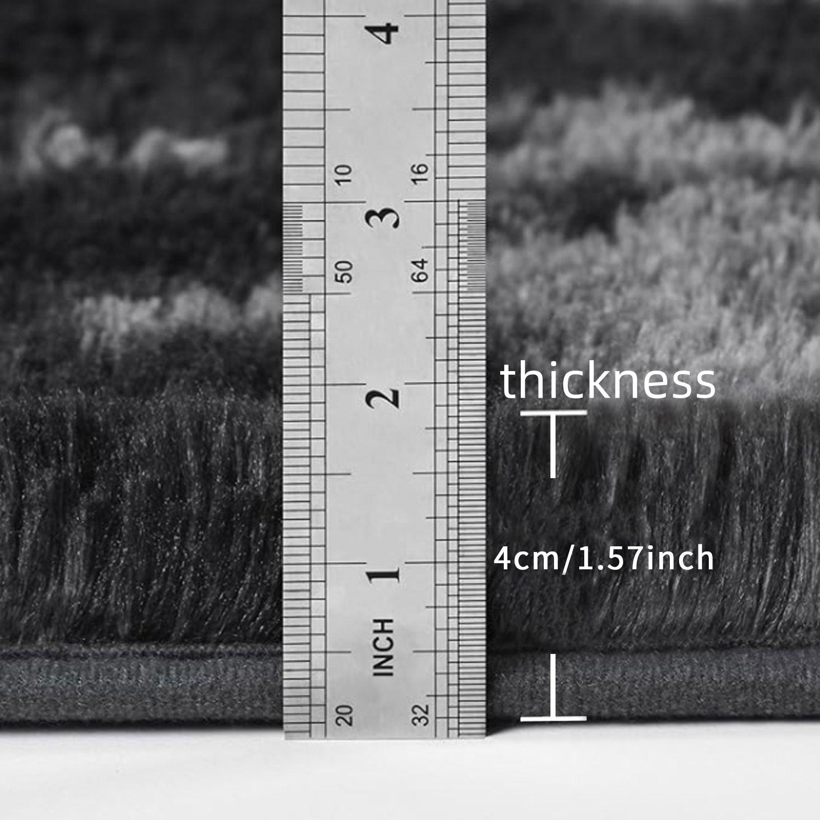 Ultra Soft Solid Color Plush Area Rug, Long Pile Carpet for Living Room, Bedroom, and Window Sill, Cozy Floor Mat for Home Decor