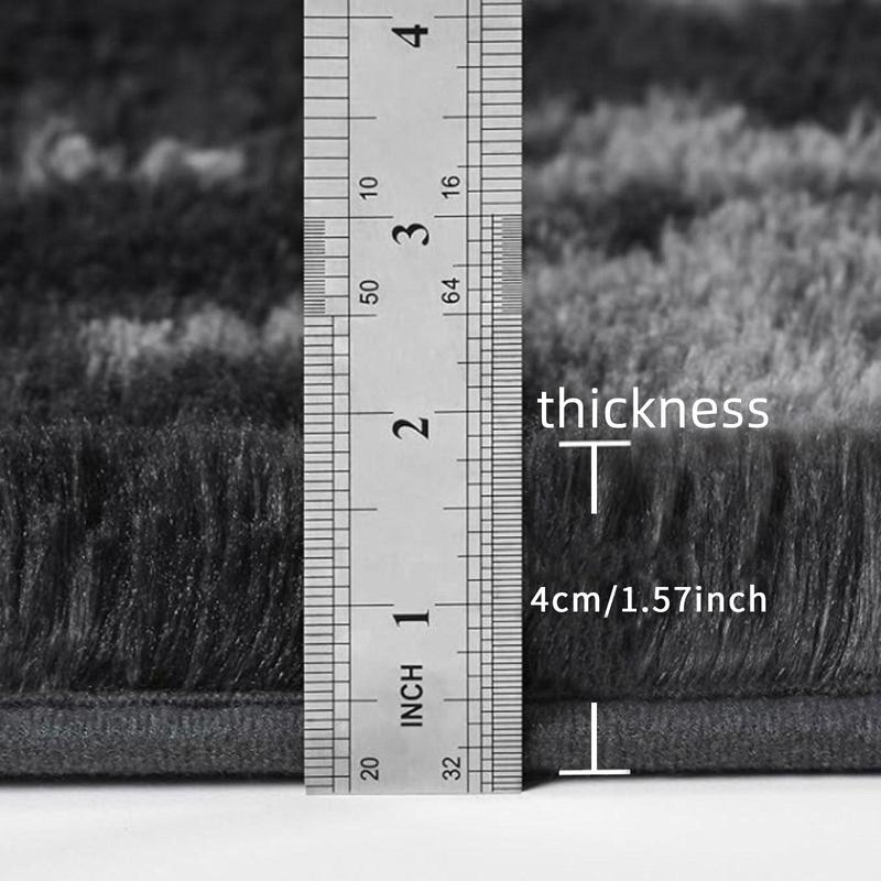 Ultra Soft Solid Color Plush Area Rug, Long Pile Carpet for Living Room, Bedroom, and Window Sill, Cozy Floor Mat for Home Decor