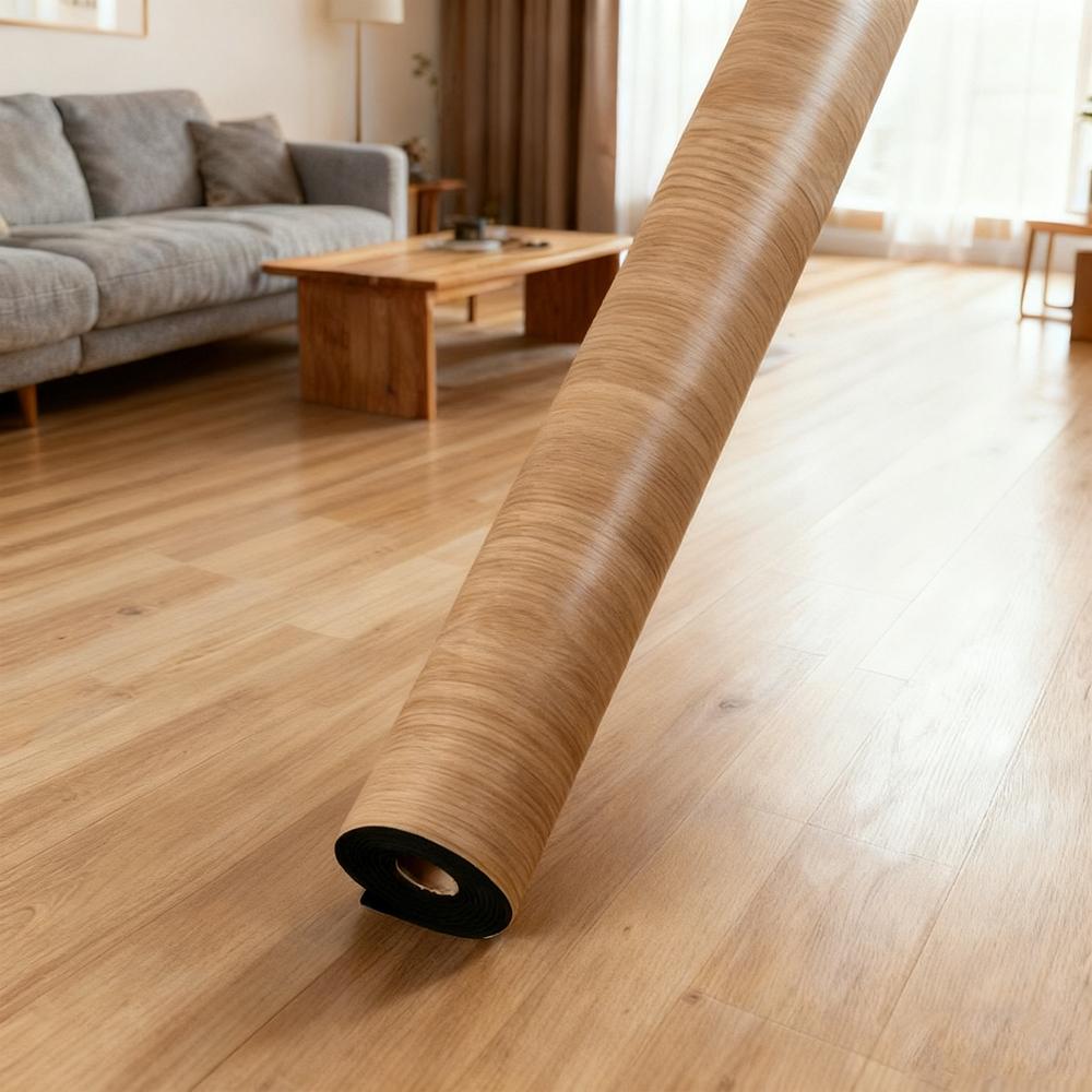 2/5 roll vintage luxury flooring, Vinyl Floor Tiles - heavy-duty thickness, peel and reel, suitable for homes, offices, large coverage area (40cm x 300cm), floor covering - vinyl - luxury finish, Self Adhesive Textured, Peel and Stick Flooring