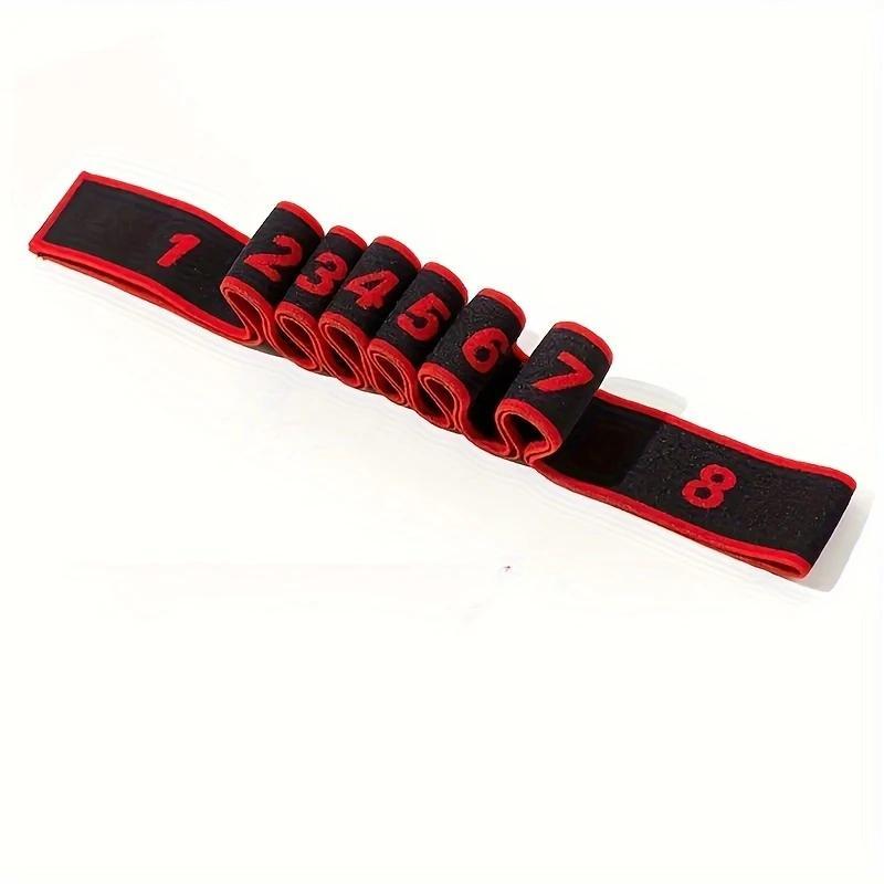 A multi-band yoga stretch band, 8-band elastic band, digital band, Latin dance elastic band, stretching yoga training for shaping and correcting postures, men's and women's home fitness exercise dance band, elastic stretch band, Elastic Sport Band