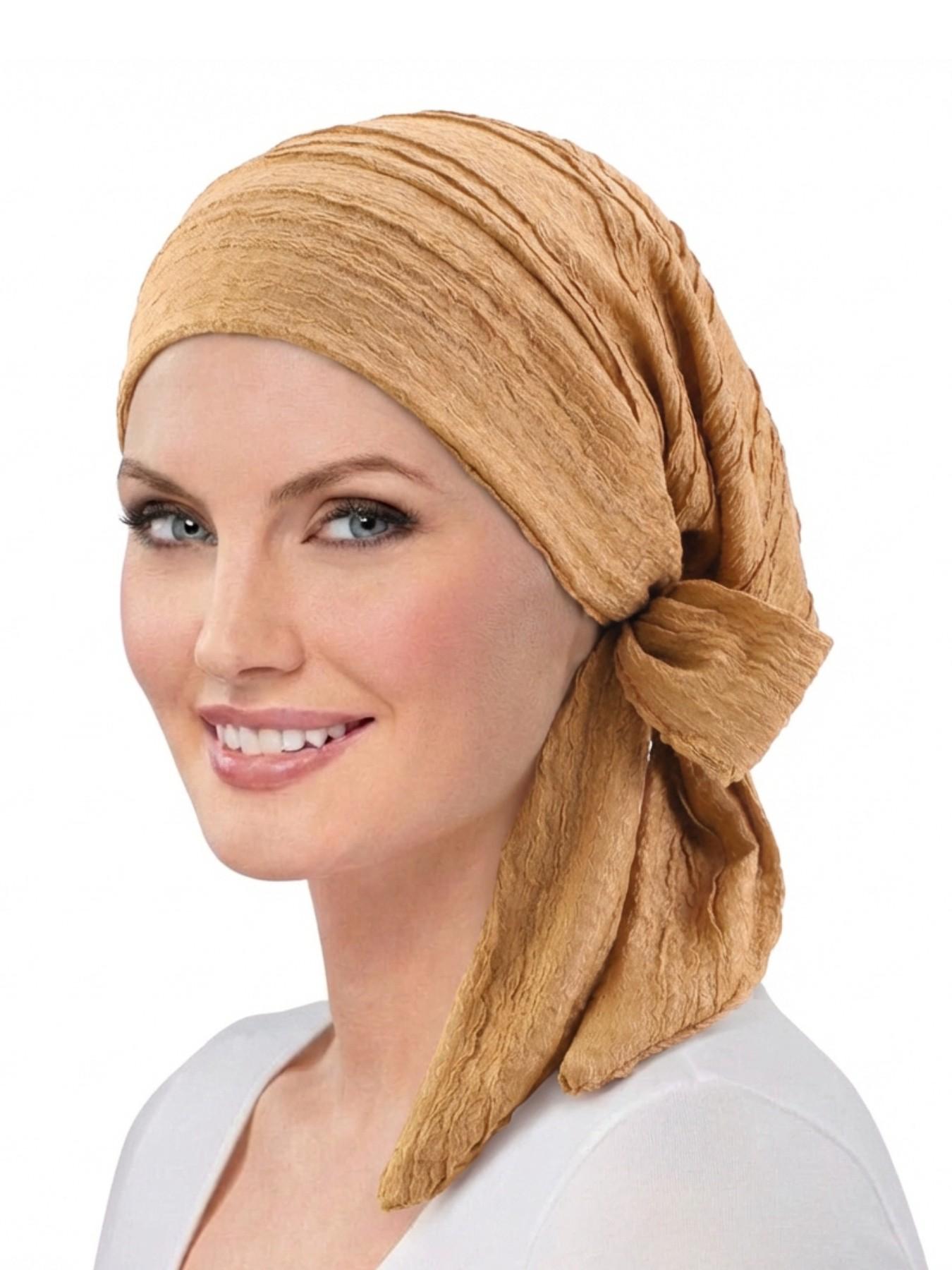 New Folded Draped Headscarf Hijab Turban Hat Adjustable Wraparound Hair Protection Cap, Stylish and Functional Accessory for Daily Use