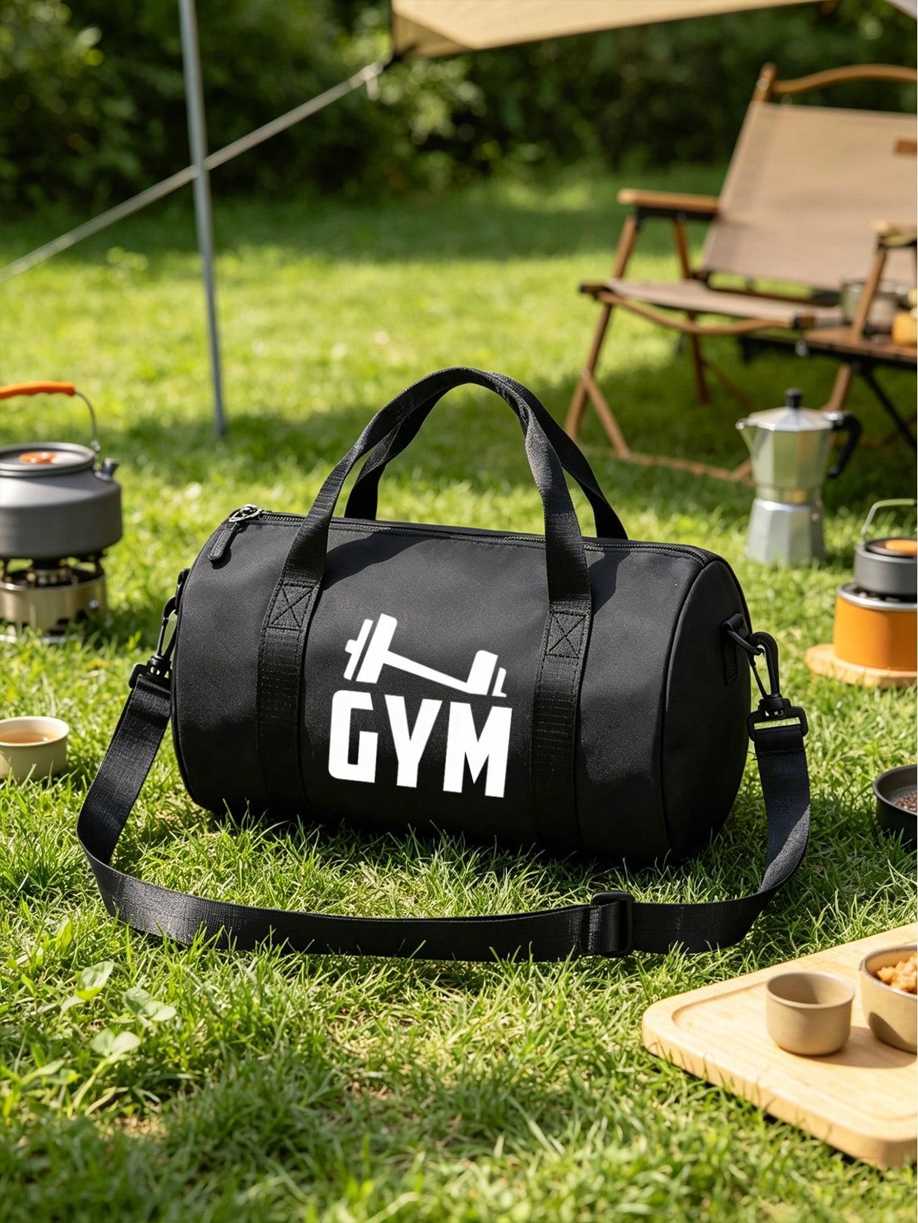 Fitness Print Travel Gym Bag Workout Sport Bags Large lightweight tote with reinforced handles, holds sports gear, shoes & towels. Perfect for yoga, workouts, sports and weekend trips, great Father's Day & graduation gift. Multifunctional Sports Bag