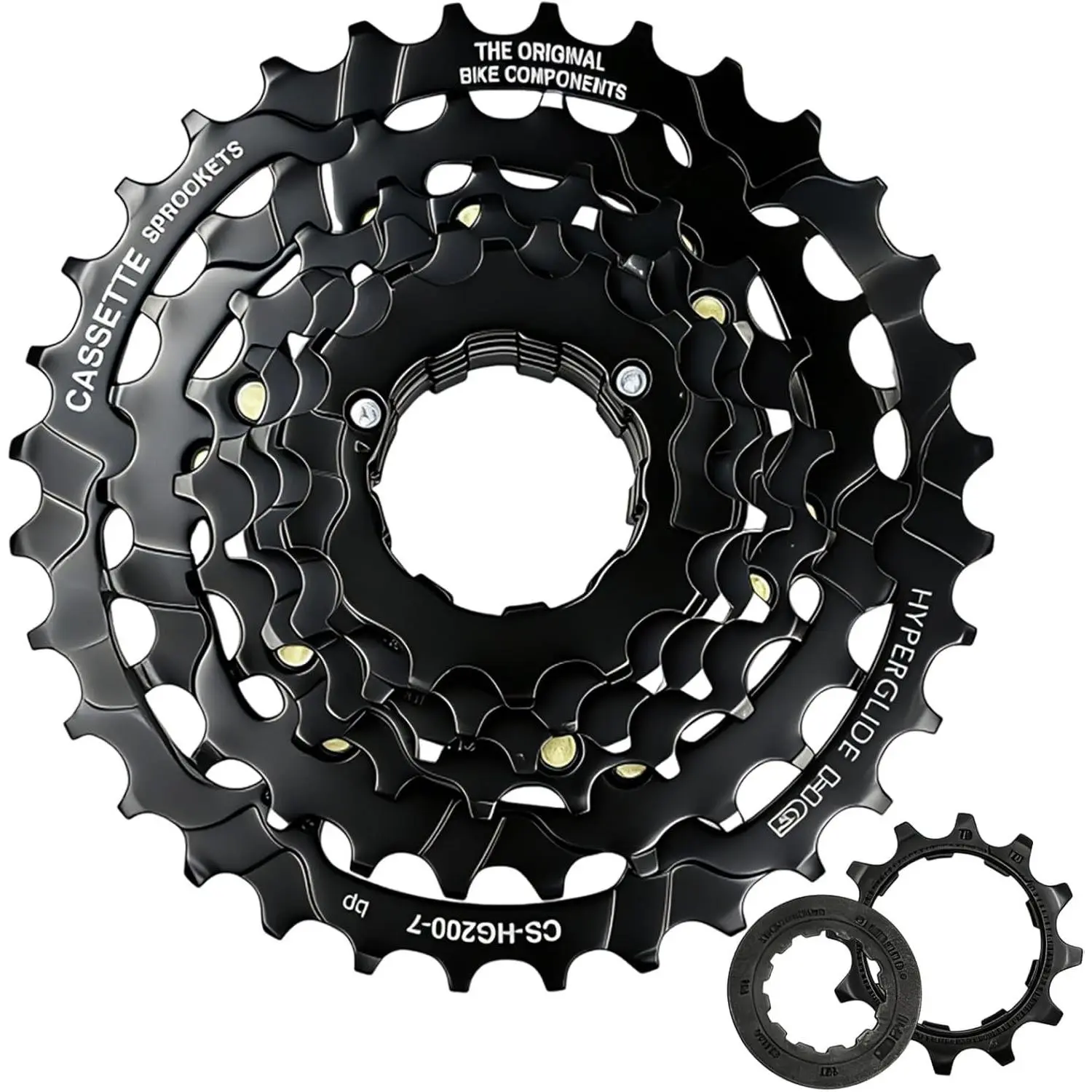 7 Speed 12-32T Black Bike Cassette Sprocket for Mountain Bike and Folding Bike
