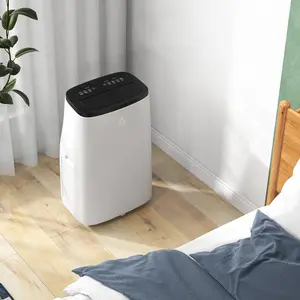 14000 BTU Portable Air Conditioner, 3-in-1 Mobile AC Unit with Fan & Dehumidifier - Quiet Cooling for Rooms up to 750 Sq.Ft - Energy Efficient, LED Display, Remote Control, 24H Timer - Includes Window Kit